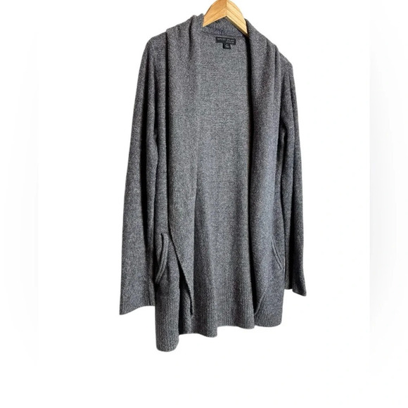 Barefoot Dreams | CozyChic Lite Circle Cardigan Pockets Bamboo Pacific Blue - Picture 5 of 10